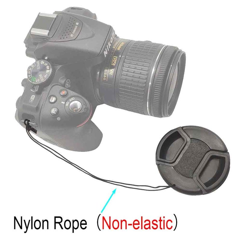 ULBTER 52mm Lens Cap Cover for Sigma E-Mount 30mm F1.4 Contemporary DC DN Lens for Sony Alpha a6600 a6500 a6400 a6300 a6000 a6100 a5100 a5000 Digital Camera, 3 Pack - Black - Image 4